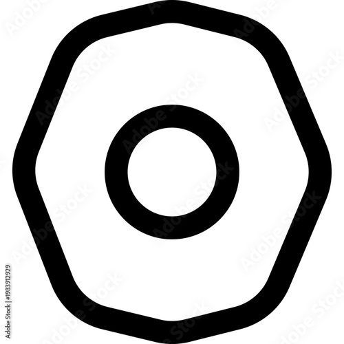 Abstract Settings Hexagon Icon