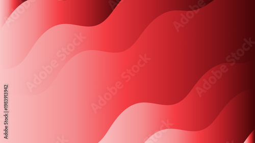 Abstract red background with flowing curved shapes and gradient tones