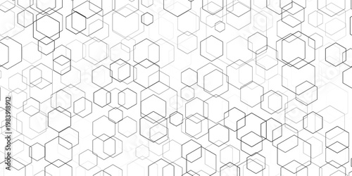 white background hexagon pattern abstract elements design. Concept engineer, medical, technology, science, data security. vector tamplate.