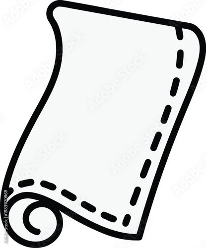 mat gymnastics large rectangle with border line art vector illustration on transparent background