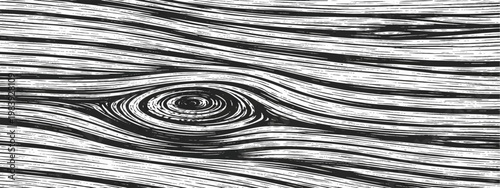 Abstract a close-up image of a mesmerizing wood grain pattern, showcasing the intricate details and natural textures in a grayscale composition.