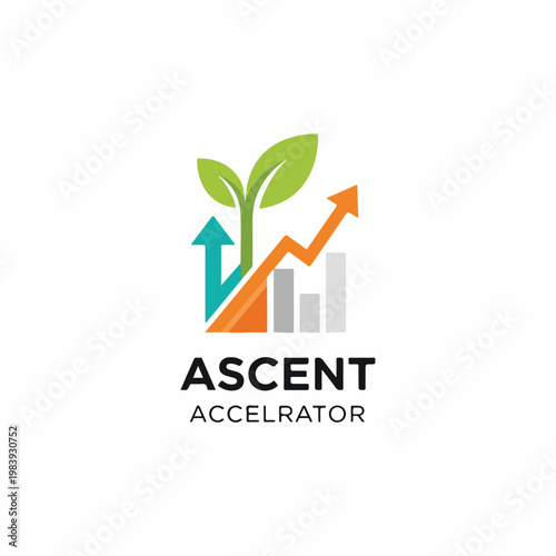 Ascent Accelerator Logo Design Concept.
