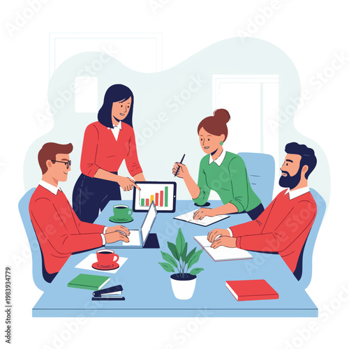 Business people in a meeting discussion 10.