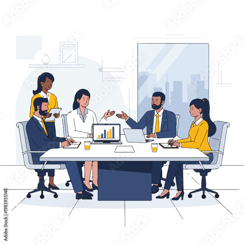 Business people in a meeting discussion 11.