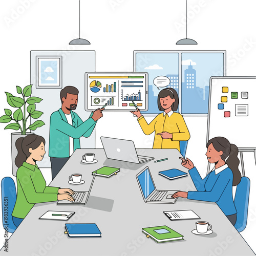 Business people in meeting discussion 2.