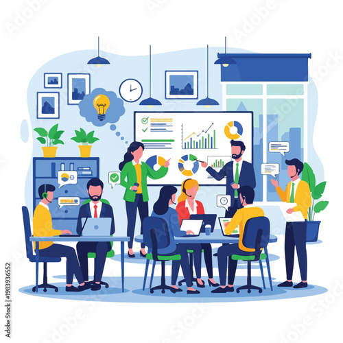 Business people in meeting discussion 4.