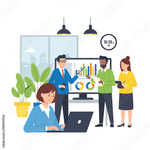 Business people working in office 1.