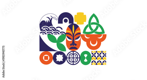 Celtic knot design elements.