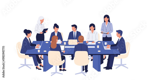 Business People Meeting Office.