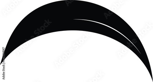 Black Eyebrow Makeup on White Background