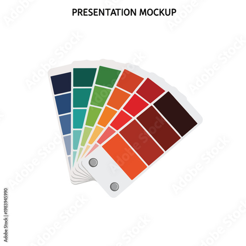 Color swatches for design presentation.