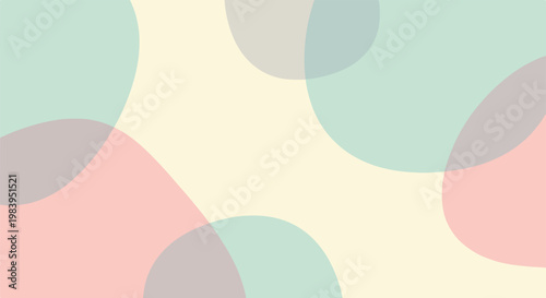 Colorful abstract shapes and circles.