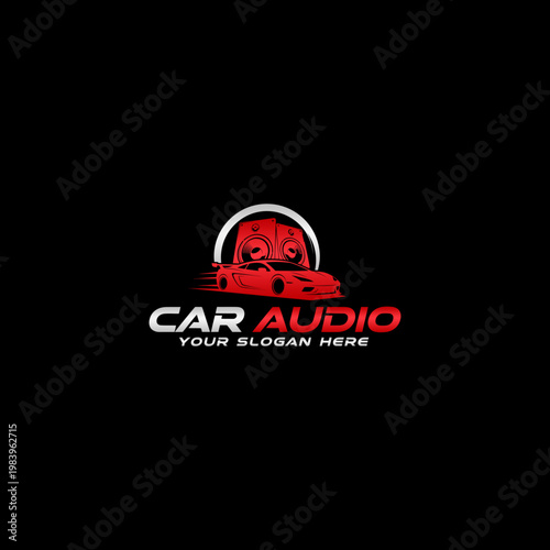 Car Audio Stereo System Speaker Logo.