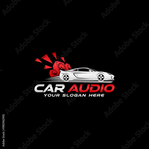 Car Audio System Logo Design.