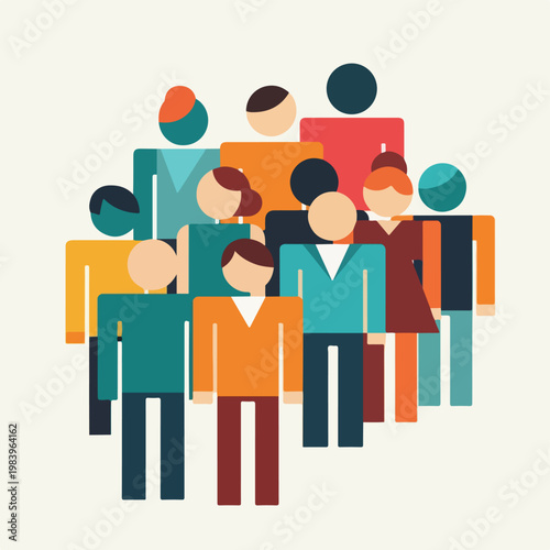 Diverse Group of People Standing Together 7.