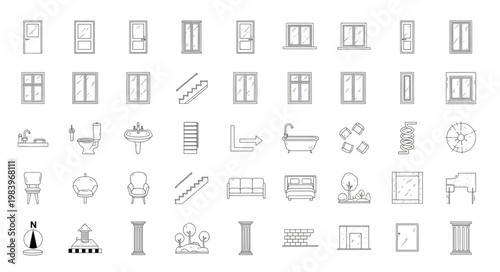 Collection of Architectural Door and Window Designs.