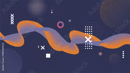 A modern armchair sits in a dark forest green room with abstract shapes and geometric patterns on the wall