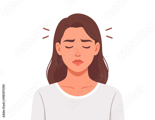 burnout emotion icon, exhausted tired face