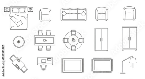 Architectural Drawings of Furniture and Fixtures Collection.