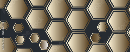 Latar belakang pola struktur segi enam logam, rendering 3d. Ilustrasi 3D.Print