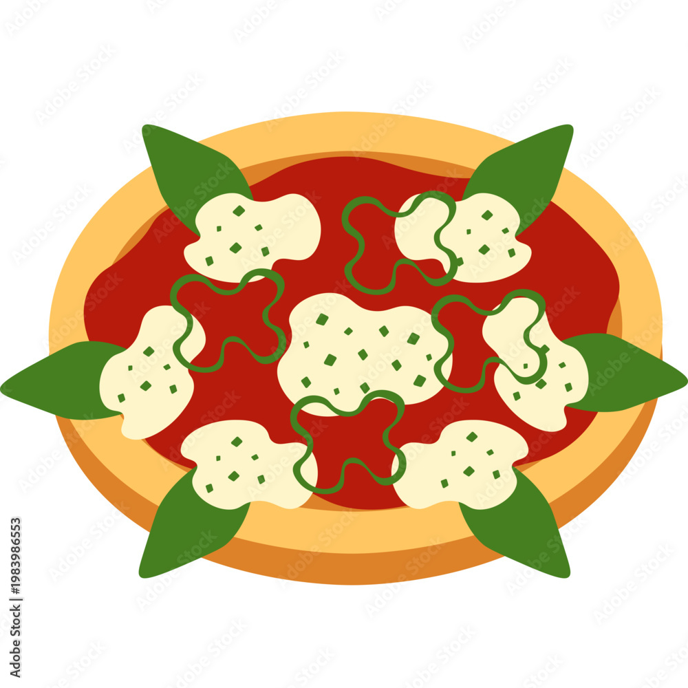 Naklejka premium pizza icon illustration