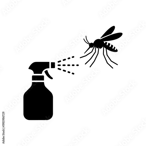Mosquito Repellent Spray for Pest Control Icon