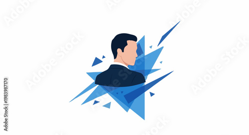 A cartoon character of an angler fishing at a lake for recreation and hobby.