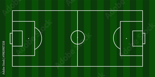 top view of soccer field