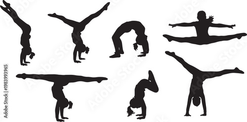 Children Doing Gymnastics and Cartwheels