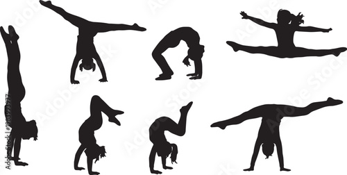 Children Doing Gymnastics and Cartwheels