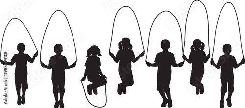 Kids Jumping Rope and Skipping Playground Set