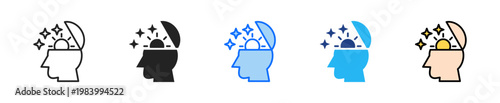 Open Mindset Icon Set Multiple Style Collection