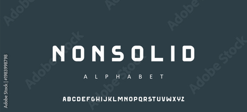 modern alphabet lowercase font. minimalist typography vector illustration design. modern alphabet font. Typography urban style fonts for sport, technology, digital, movie logo design