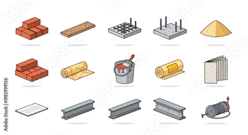 Cement and concrete construction materials.