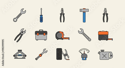 Collection of various metal hand tools.