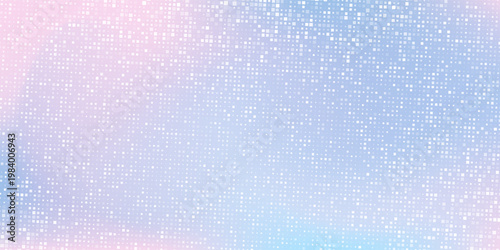 Rectangle abstract dotted sky mesh gradient background blending soft pastel pink and light blue simple