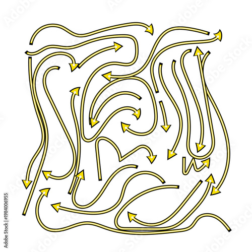 Complex vector field diagram illustrating fluid or particle motion patterns with directional arrows