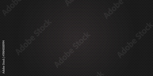 Dark metal diamond mesh grid background. Seamless vector illustration of black perforated steel grating sheet with rhombus holes for industrial abstract simple