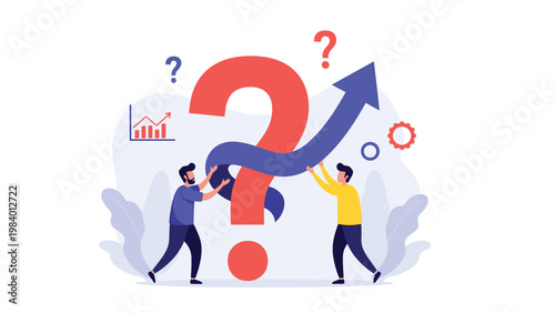 Team of professionals working together to transform uncertainty into a clear directional path for business success.