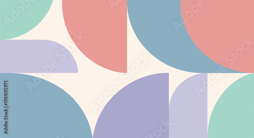 Colorful geometric shapes pattern design 2.