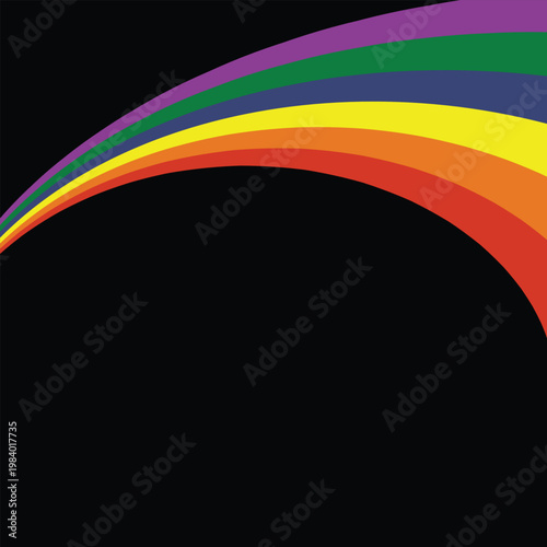 Disability Pride Month. Color stripes representing a form of impairment. vector dynamic flag disability pride month. background modern
