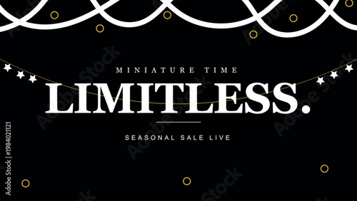 Elegant event announcement template for holiday shopping and special offers