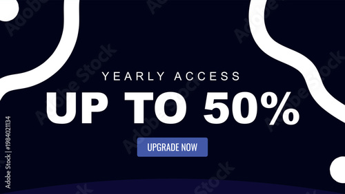 Digital marketing advertisement template for business growth and yearly membership