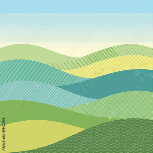 Green Hills Landscape Rolling Hills.