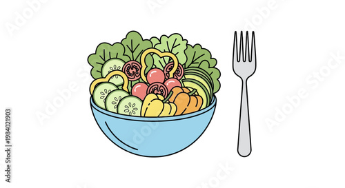 Fresh vegetables in a bowl.