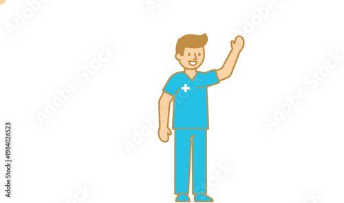 Medical, Doctor, Healthcare Icon isolated on White Background