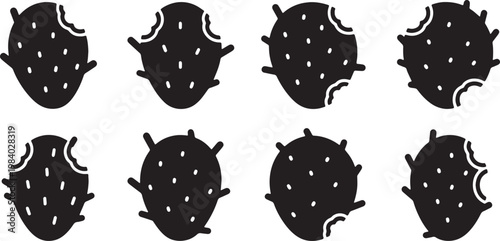 Prickly Pear Pads with Bite Marks