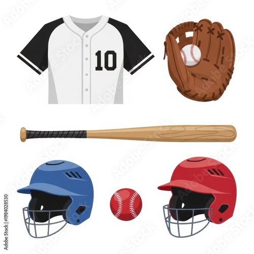 Essential cricket gear and equipment displayed together