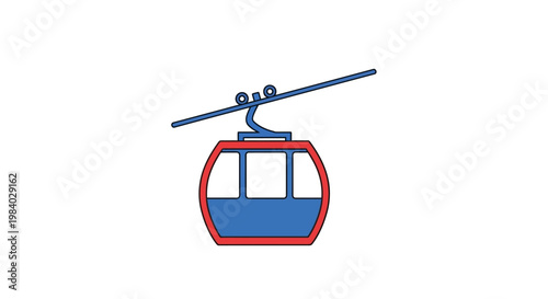 Cable Car Gondola Transportation Vehicle.