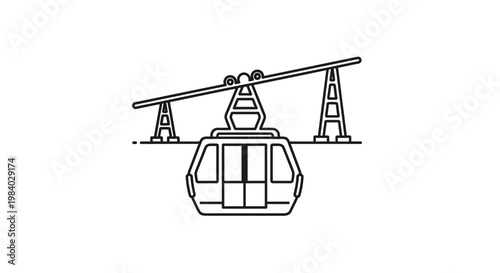 Cable Car Transport Vehicle System.